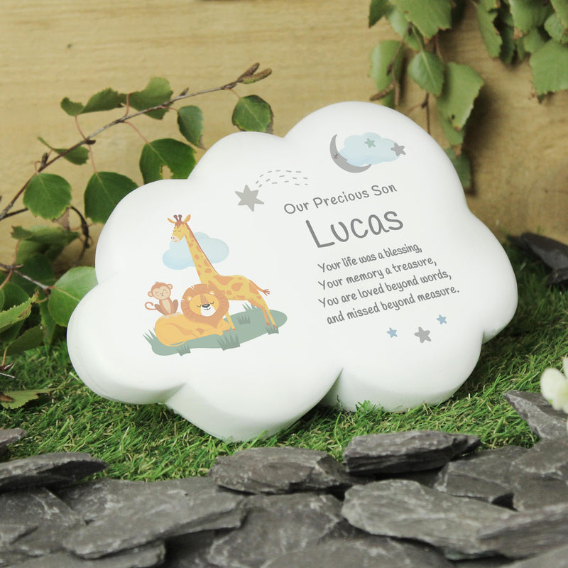 Personalised Animal Resin Memorial Cloud