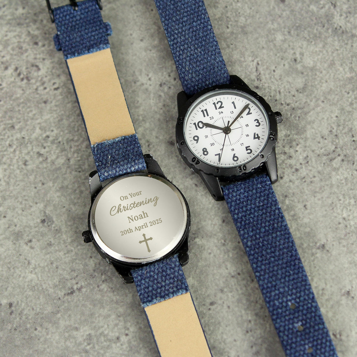 Personalised Holy Communion/Christening Blue Watch – alternative view