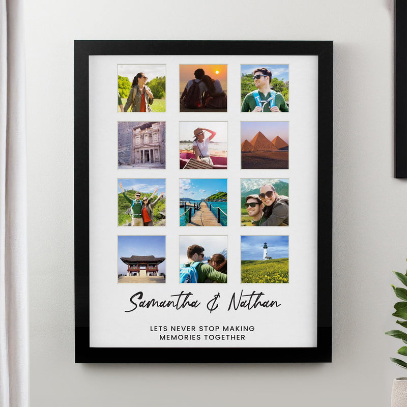 Personalised Black Multi Photo Frame