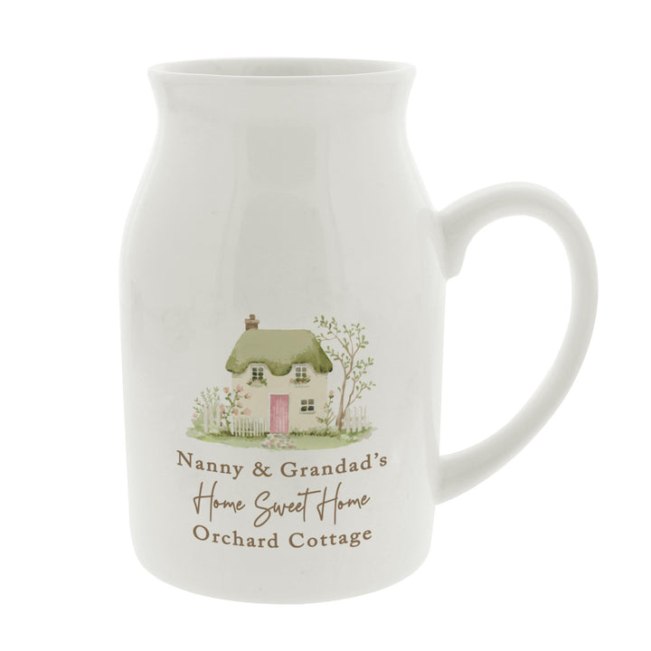 Personalised Country Cottage Jug Vase, The Personal Shop, personalised gifts