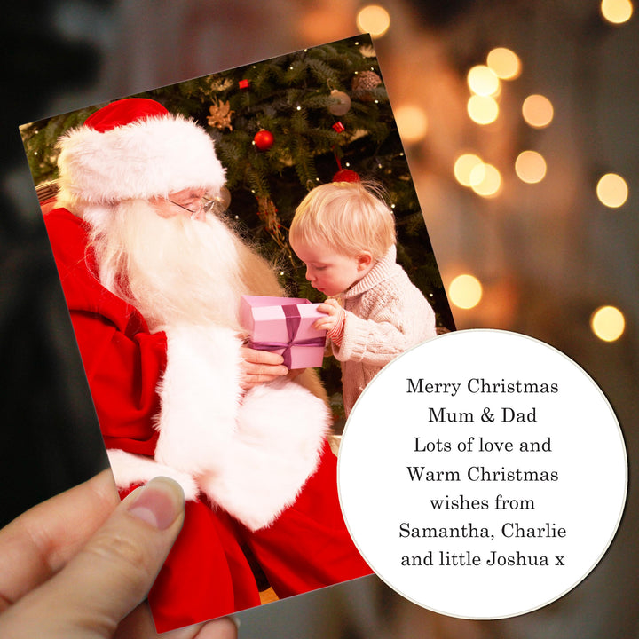 Personalised Photo Upload Card - Serif Font – alternative view