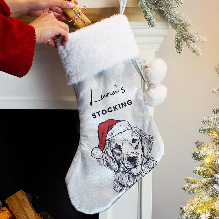 Personalised Dog Breed Christmas Stocking – alternative view