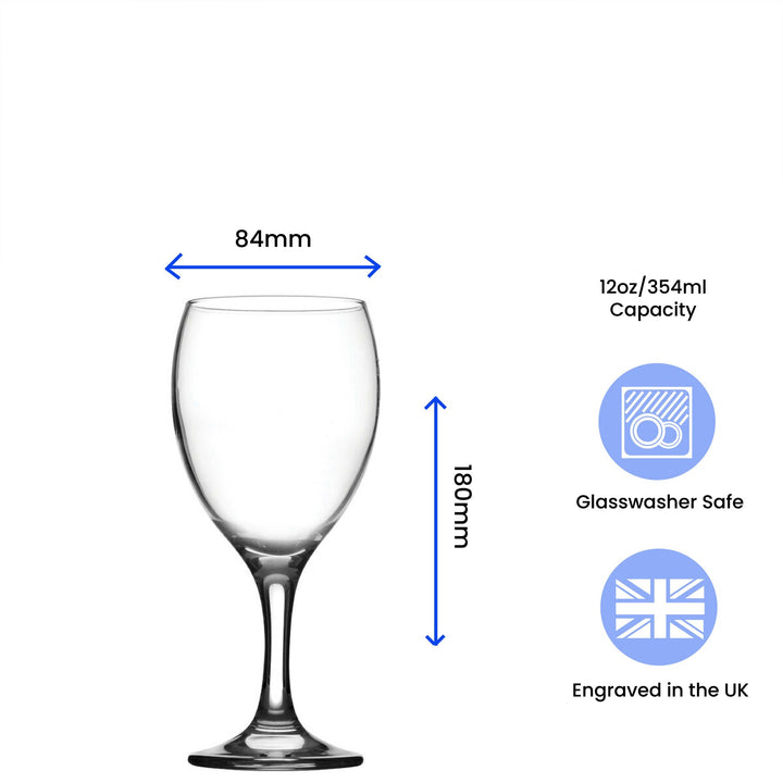 Personalised Engraved Wine Glass – I&