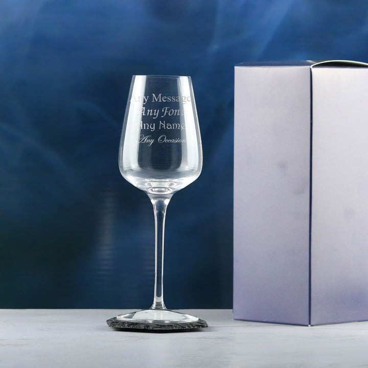 Personalised Crystal Wine Glass 250ml in Gift Box