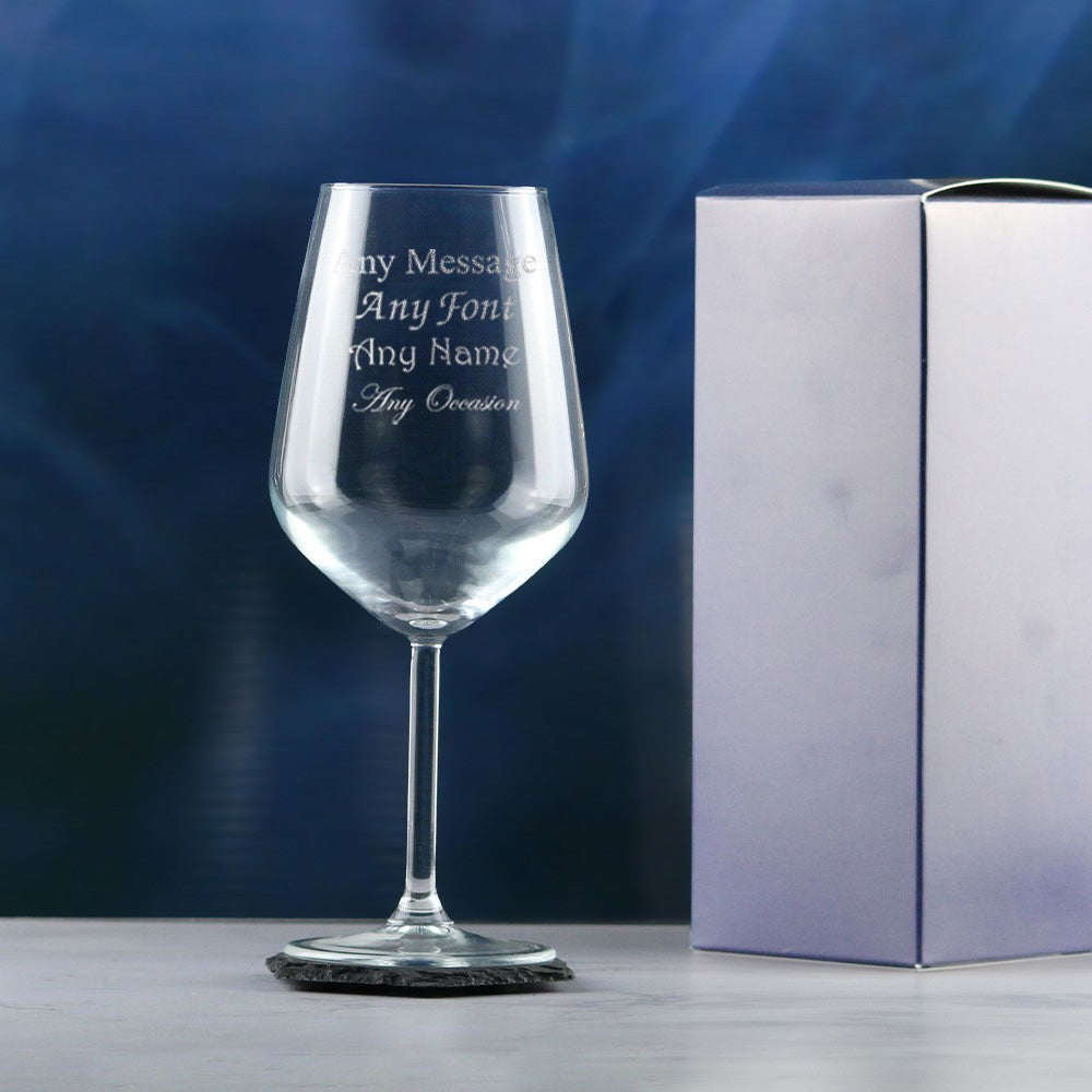 Personalised Allegra Red Wine Glass 490ml in Gift Box