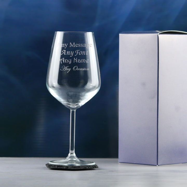 Personalised Allegra Red Wine Glass 490ml in Gift Box