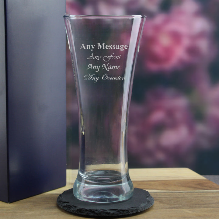 Personalised Engraved Pint Glass with Gift Box