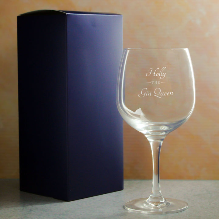 Personalised Gin Copa Balloon Glass – The Gin Queen