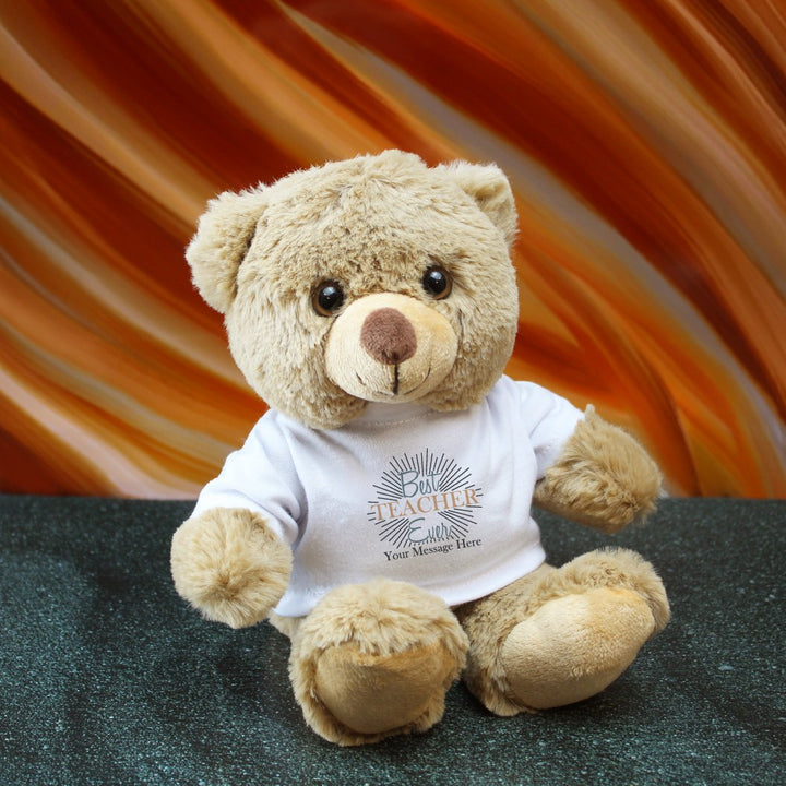 Personalised Best Teacher Ever Teddy Bear in Gift Box
