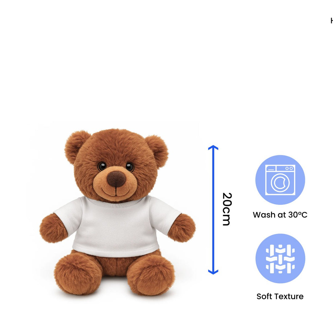Personalised New Baby Teddy Bear with Pink Newborn T-shirt