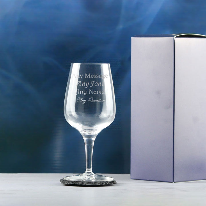Personalised Crystal Wine Glass 350ml in Gift Box
