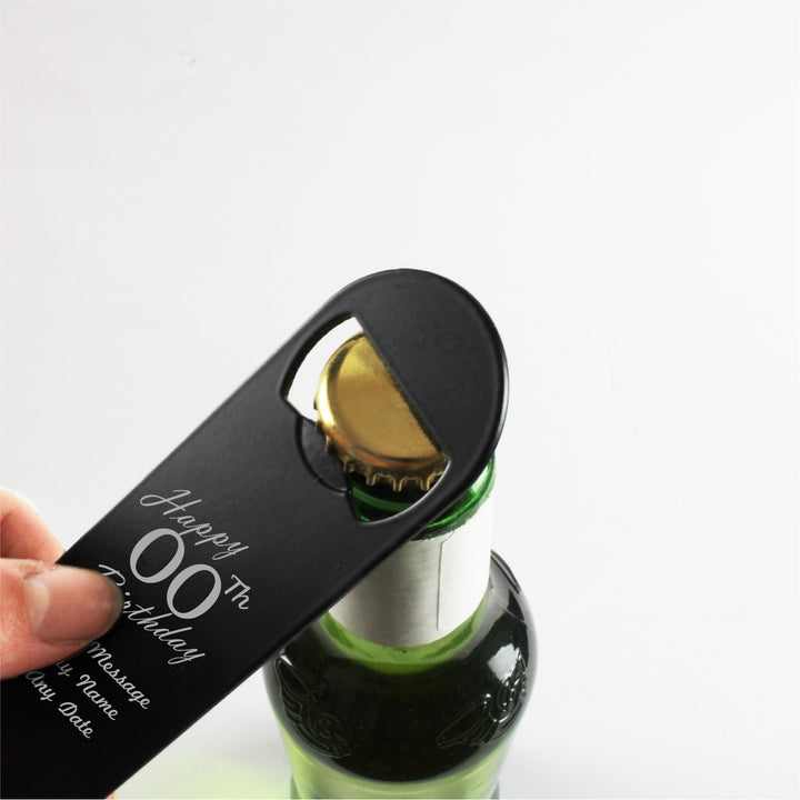 Personalised Bar Blade Bottle Opener for Birthday