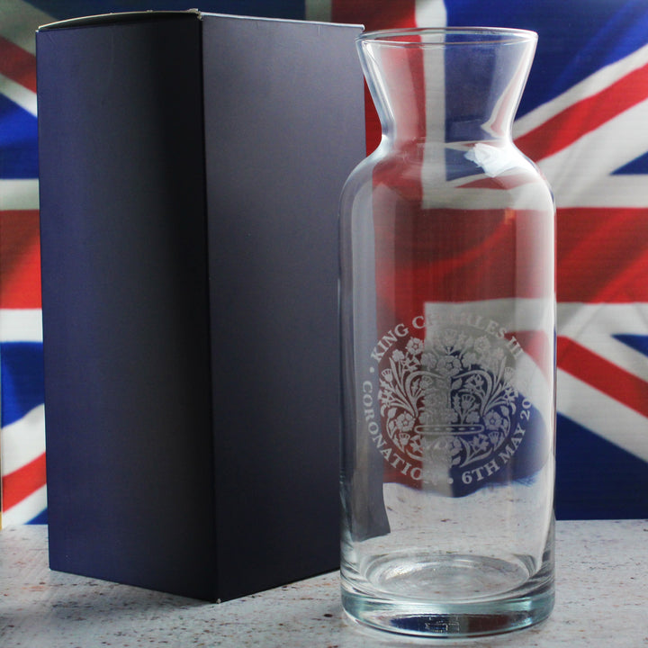 Engraved King Charles III Coronation Emblem Vase