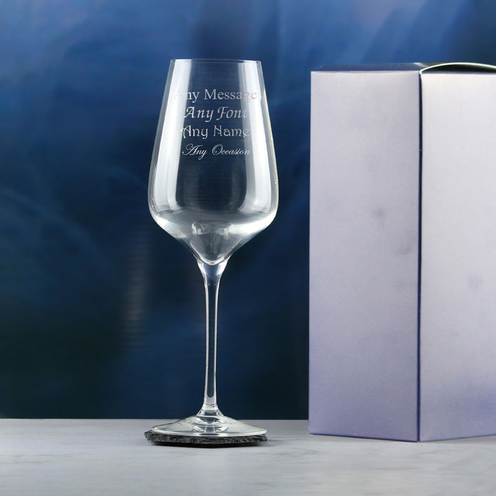 Personalised Engraved Crystal Wine Glass 550ml
