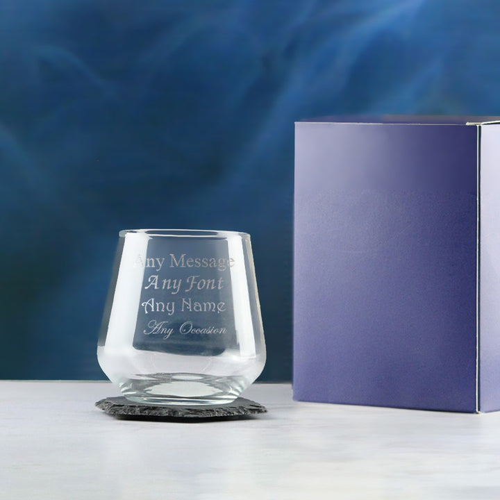 Personalised Allegra Whisky Glass Tumbler 340ml