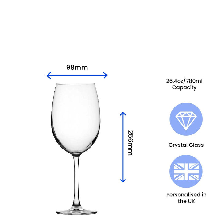 Personalised Giant Wine Glass - Of Course Size Matters