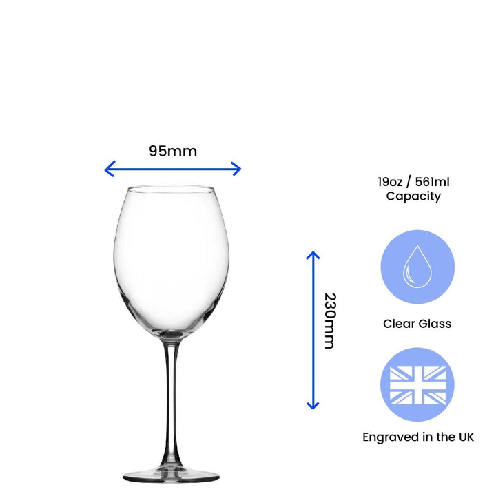 Personalised Engraved Enoteca Wine Glass with Name