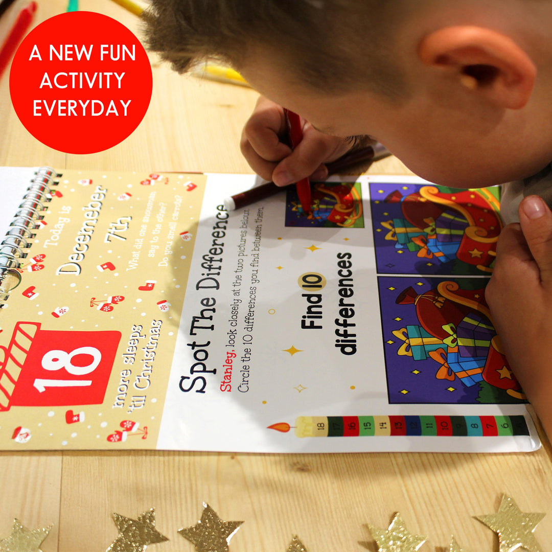 Personalised 24 Sleeps Christmas Activity Advent Calendar – alternative view