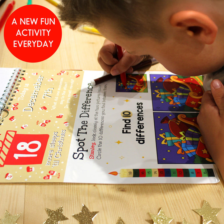 Personalised 24 Sleeps Christmas Activity Advent Calendar – alternative view