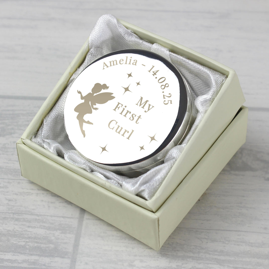 Personalised Fairy Princess First Curl Trinket Box – alternative view