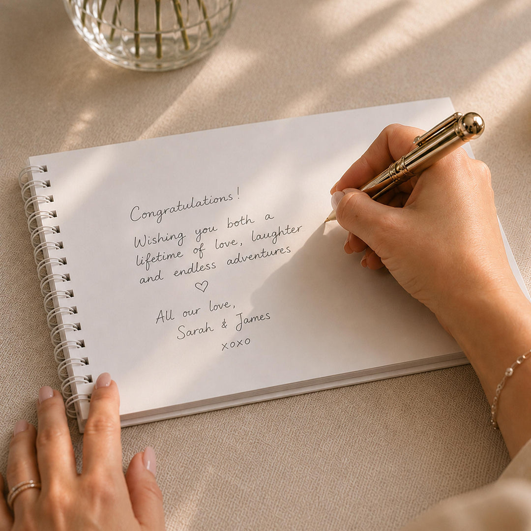 Personalised Natural Guest Book, The Personal Shop, personalised gifts