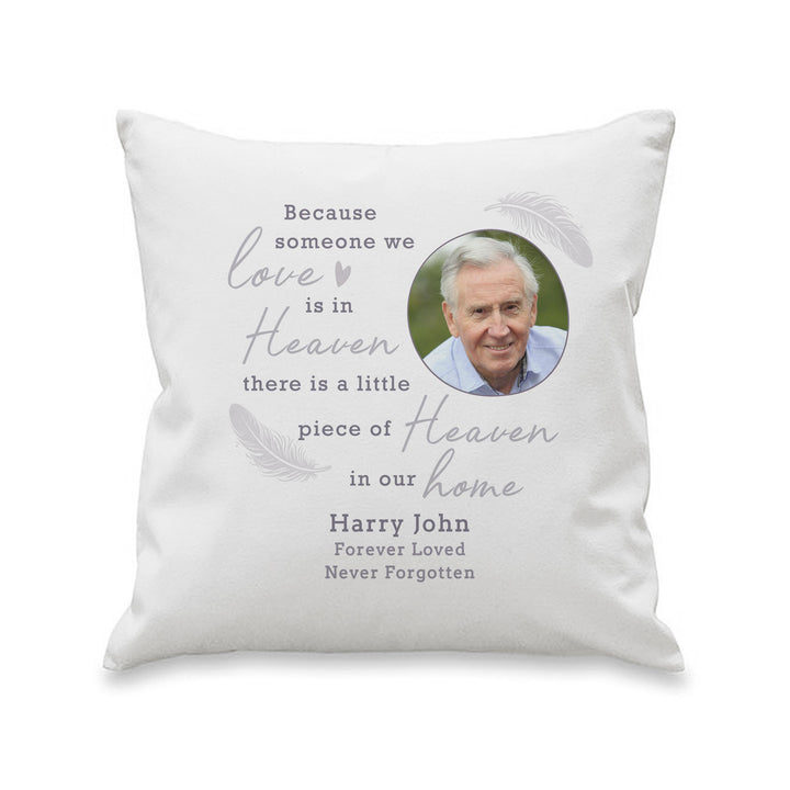 Personalised Memorial Photo Upload Cushion – alternative view