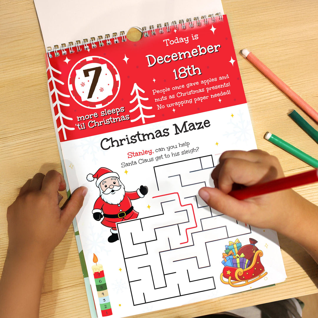 Personalised 24 Sleeps Christmas Activity Advent Calendar – alternative view