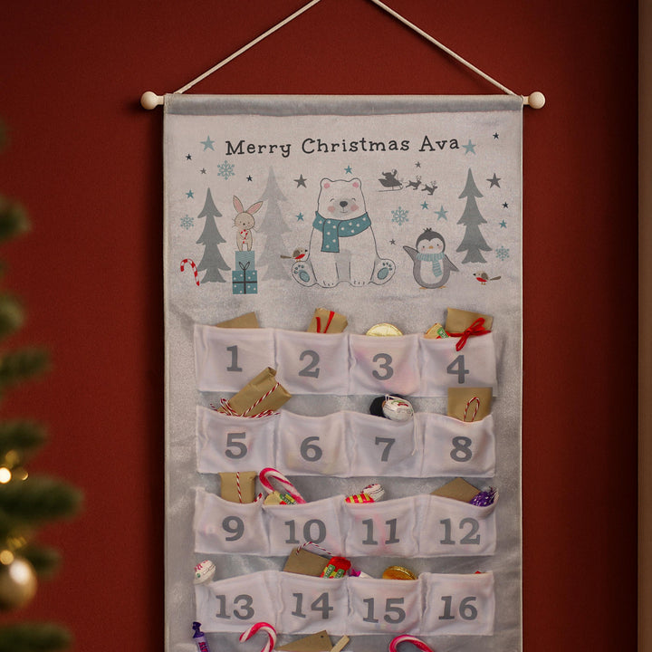 Personalised Polar Bear Advent Calendar – alternative view