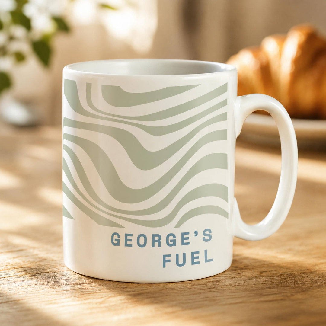 Personalised Pattern Striped Mug, The Personal Shop, personalised gifts