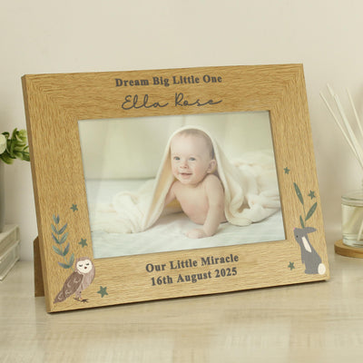 Personalised Woodland Animals 6x4 Photo Frame