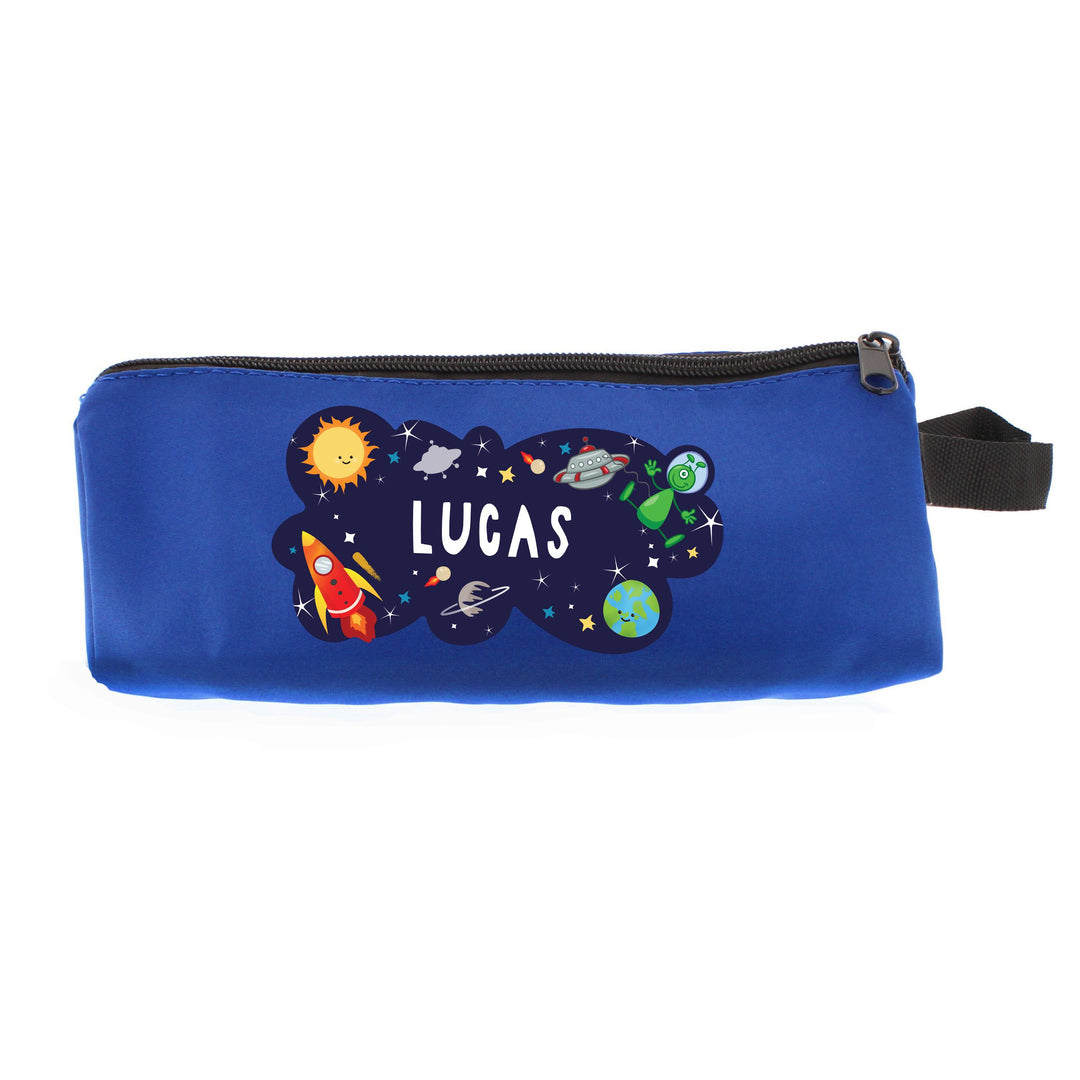 Personalised Space Blue Pencil Case, The Personal Shop, personalised gifts