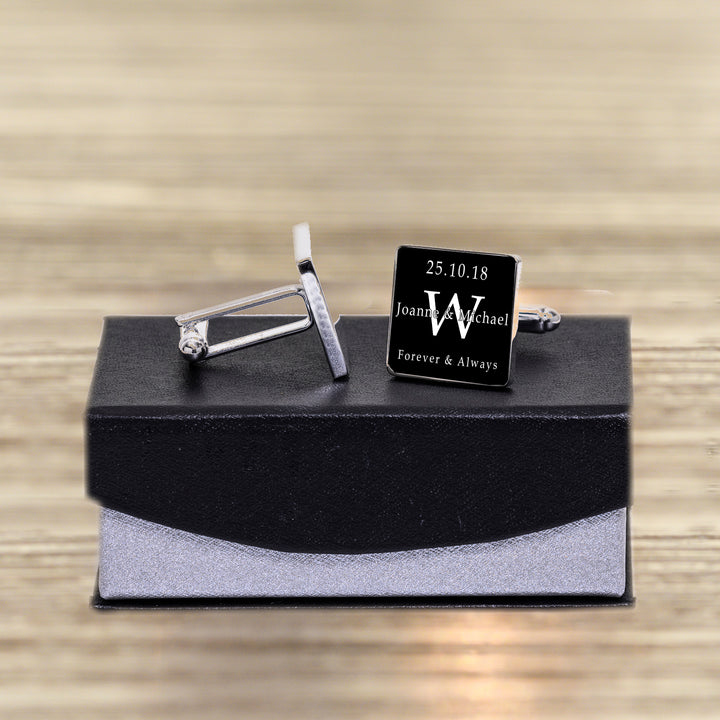 Personalised Forever &amp; Always Photo Upload Cufflinks