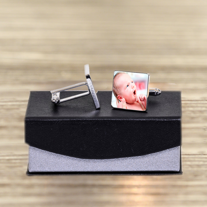 Personalised Photo Calendar Cufflinks with Date
