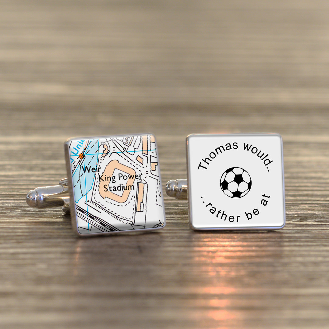 Personalised Would Rather Be Favourite Place Cufflinks