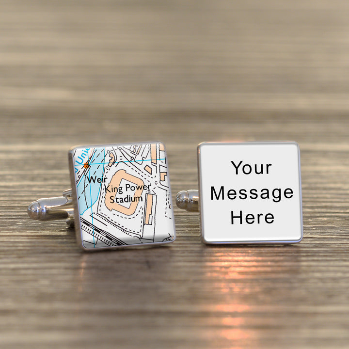 Personalised Favourite Place Football Ground Cufflinks