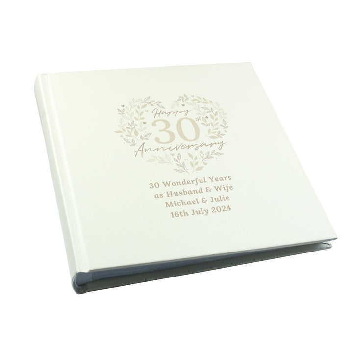 Personalised 30th Pearl Wedding Anniversary Photo Album – alternative view