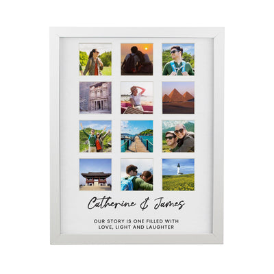 Personalised White Multi Photo Frame