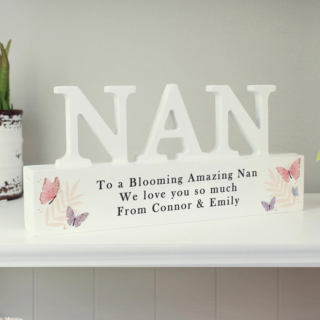 Personalised Butterfly Nan Ornament – alternative view