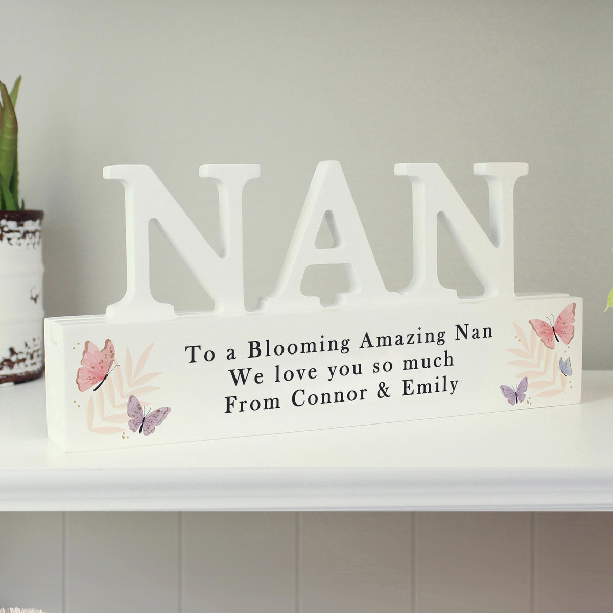 Personalised Butterfly Nan Ornament – alternative view