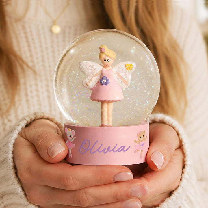 Personalised Nutcracker Fairy Snow Globe Ornament, The Personal Shop, personalised gifts