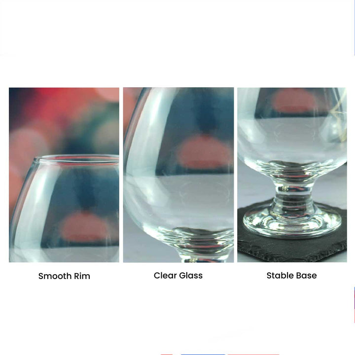 Personalised Wedding Bistro Brandy Glass in Gift Box