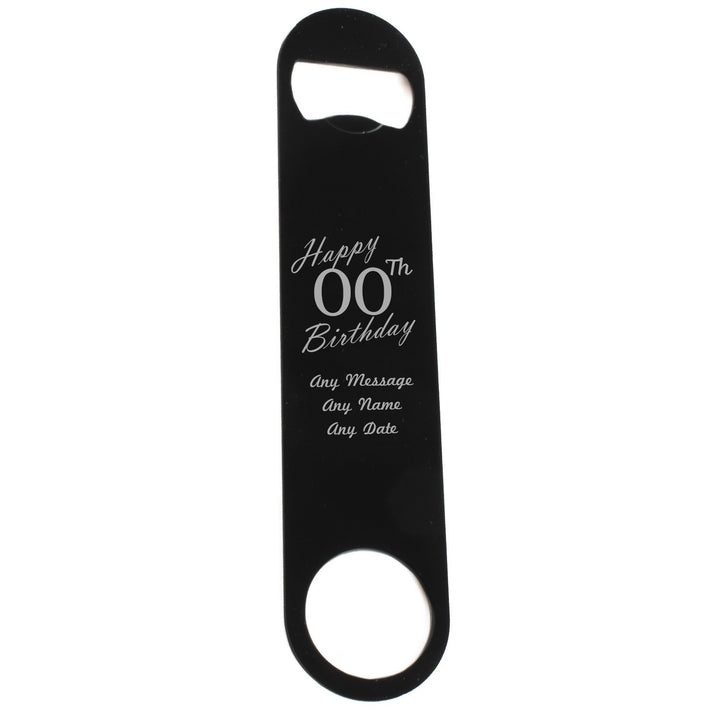 Personalised Bar Blade Bottle Opener for Birthday