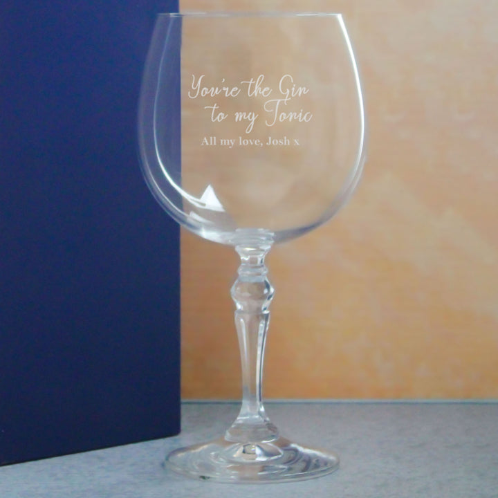 Personalised Gin Balloon Glass with You&