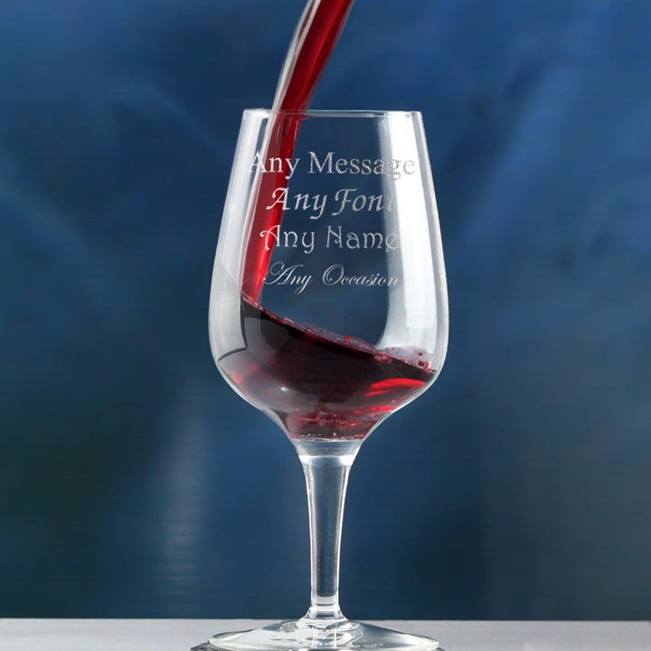 Personalised Crystal Wine Glass 350ml in Gift Box