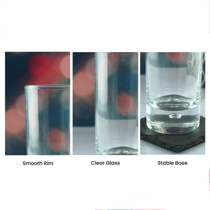 Personalised Engraved Hiball Glass with Happy Valentines Design