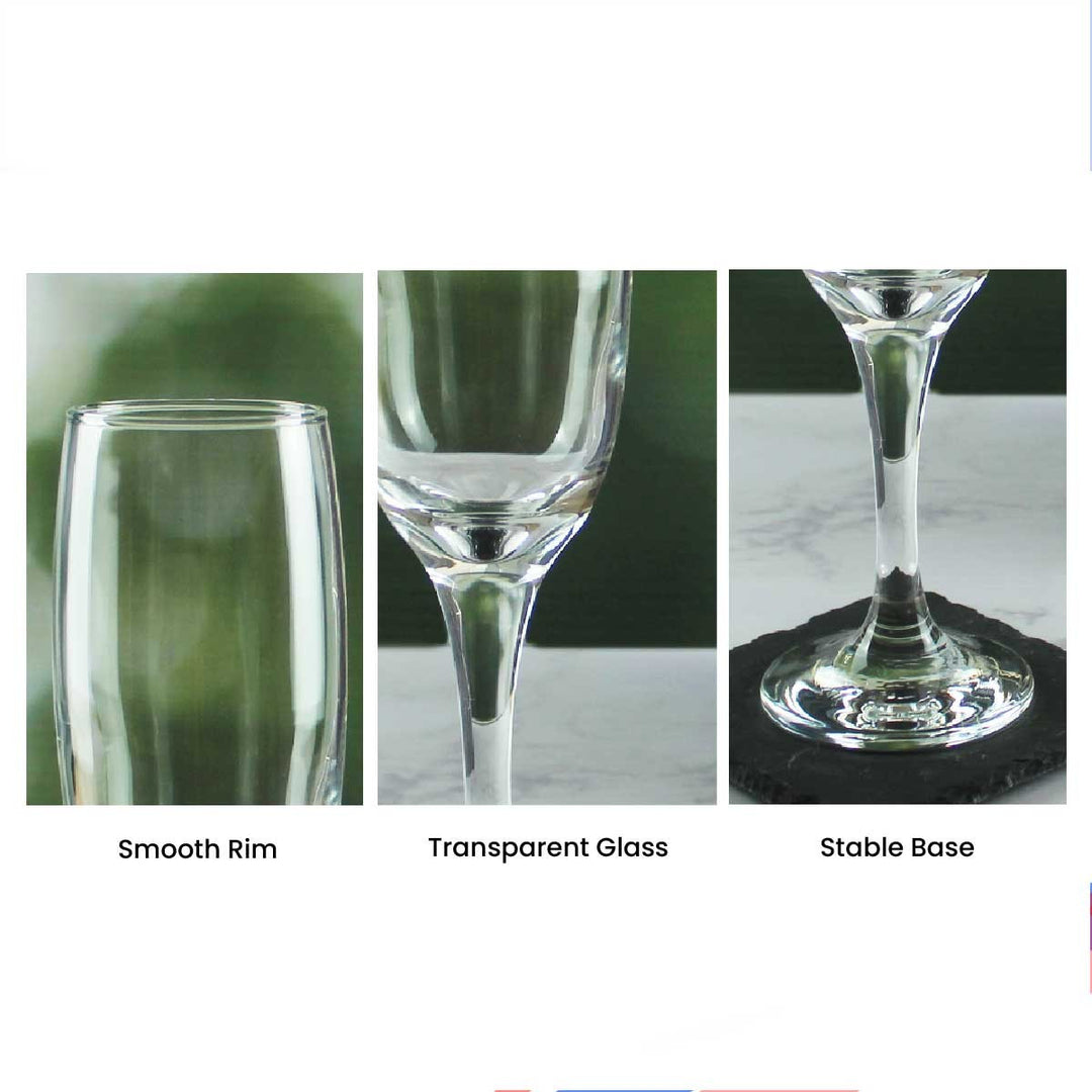 Personalised Engraved Champagne Flute with Heart Design