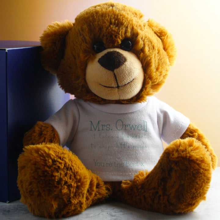 Personalised Teacher Teddy Bear in Gift Box