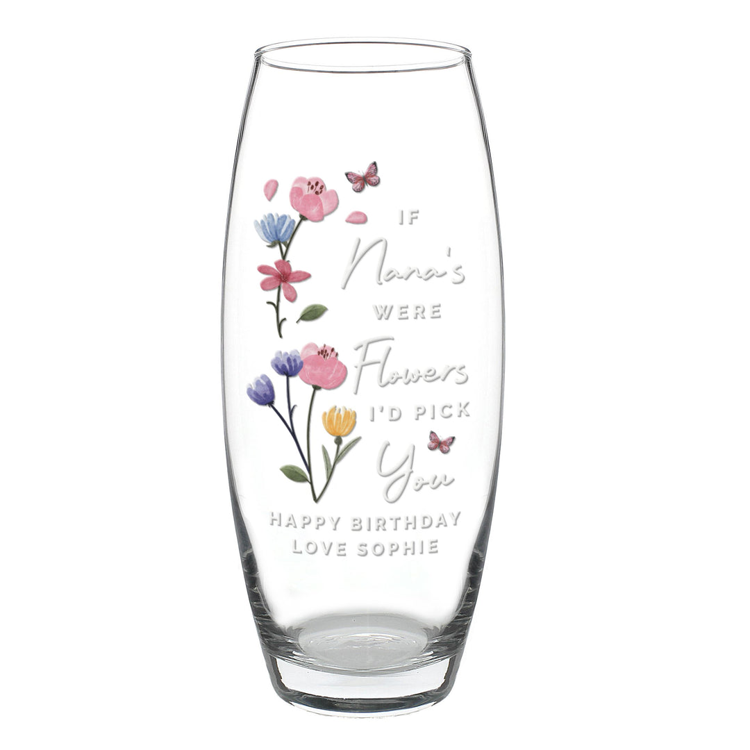 Personalised Id Pick You Text Bullet Vase, The Personal Shop, personalised gifts
