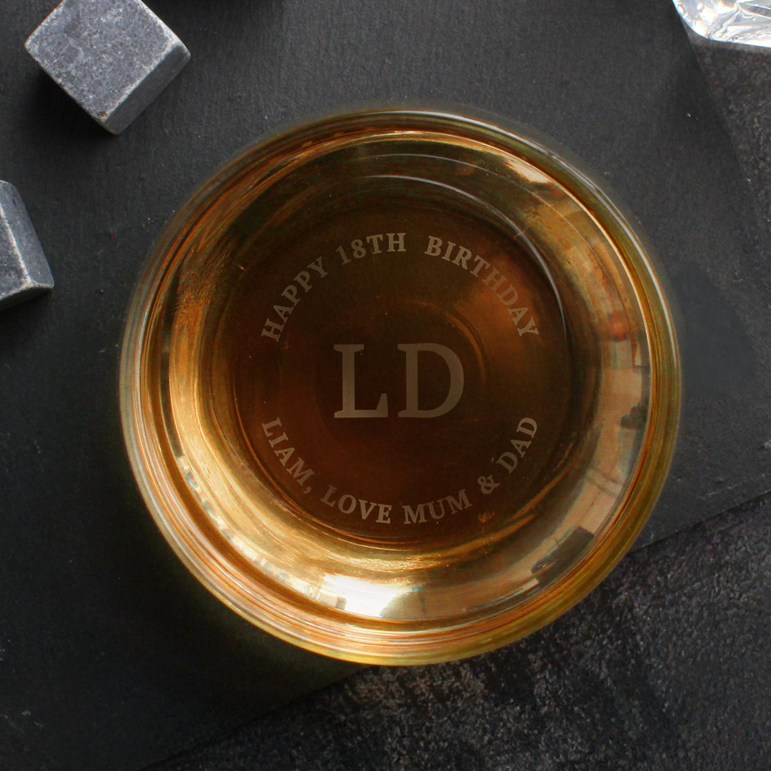 Personalised Base Engraved Initials &amp; Message Tumbler, The Personal Shop, personalised gifts