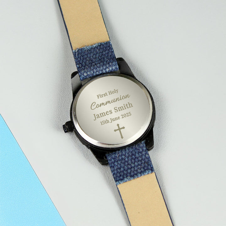 Personalised Holy Communion/Christening Blue Watch – alternative view